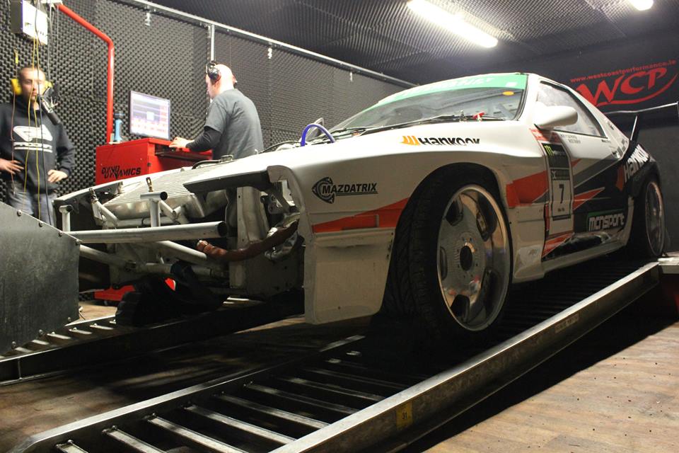 RX-7 on dyno